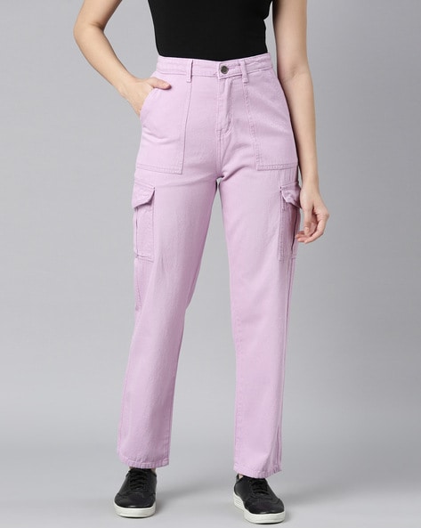 Buy Purple Jeans & Jeggings for Women by ZHEIA Online