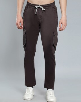 Elastic Waist Slim Fit Cargo Pants