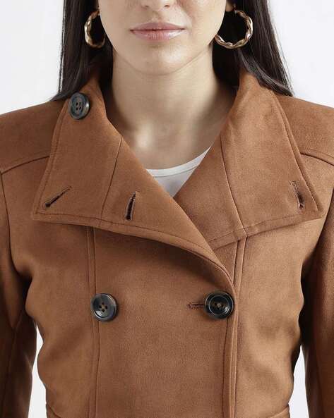 Tan womens cheap peacoat