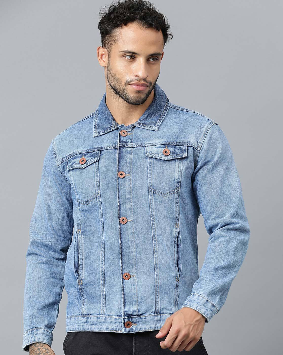 Wolfe Classic Scrub Jacket in Ceil Blue - Men's Jackets by Jaanuu