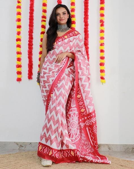 Buy White Sarees for Women by Saree mall Online