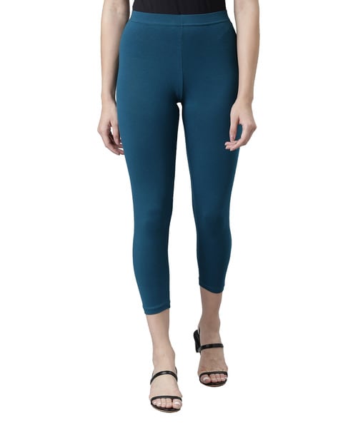 Buy Go Colors Women Cream Solid Stretch Leggings Online at Best Prices in  India - JioMart.
