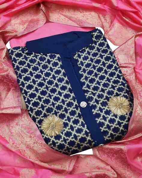 Embroidery Unstitched Dress Material Price in India