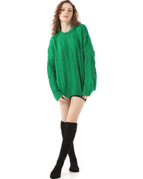 Buy Emerald Green Sweaters Cardigans for Women by SAM Online