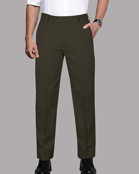 Buy WES Formals Navy Ultra-Slim Fit Trousers from Westside