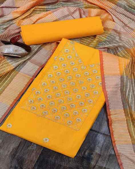Soft Cotton Hand Crafted Kutch Bandhani Dress Material (Unstitched) –  Ethenika.com