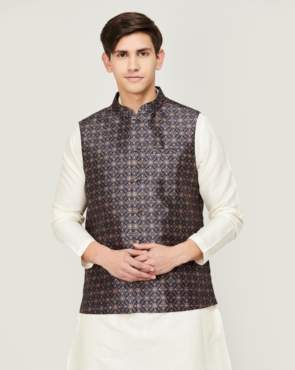 Buy AJ Dezines Boys Mandarin Collar Asymmetric Hem Nehru Jacket - Nehru  Jackets for Boys 22139492 | Myntra