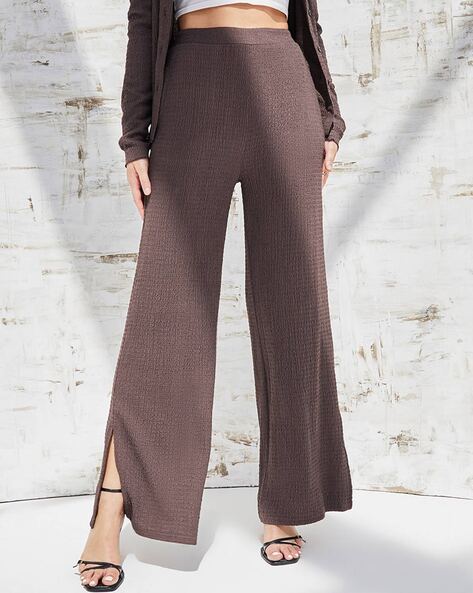 Buy Silver Trousers & Pants for Women by Outryt Online | Ajio.com