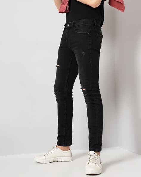 Distressed Jeans River Island Danny Jeans Distressed Slim Fit