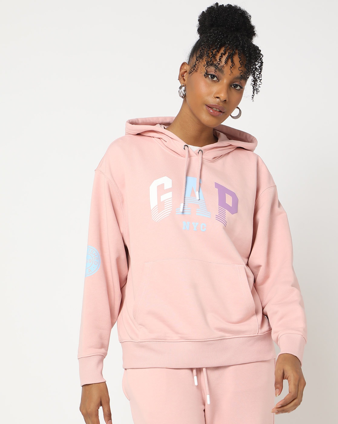 Gap pink clearance hoodie womens