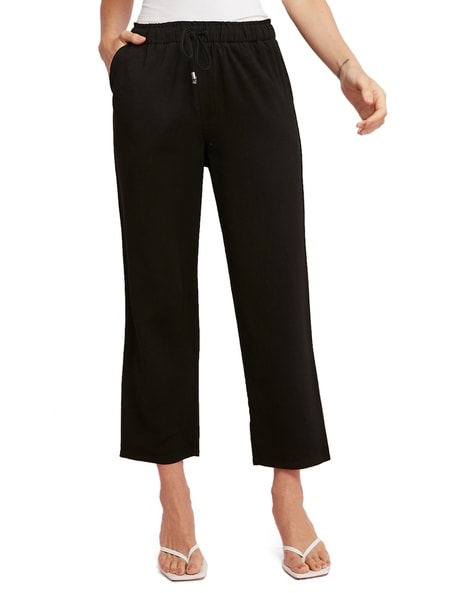 Buy Black Trousers & Pants for Women by SAM Online