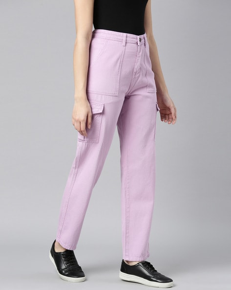 Buy Purple Jeans & Jeggings for Women by ZHEIA Online