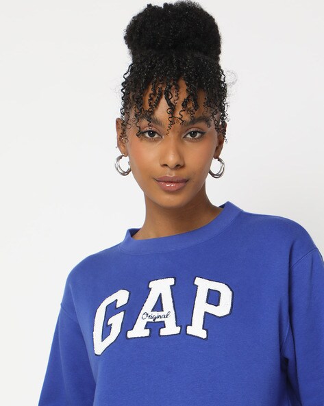 Buy Blue Sweatshirt Hoodies for Women by GAP Online Ajio