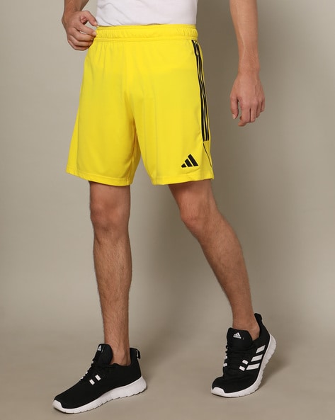 Adidas yellow shorts mens sale