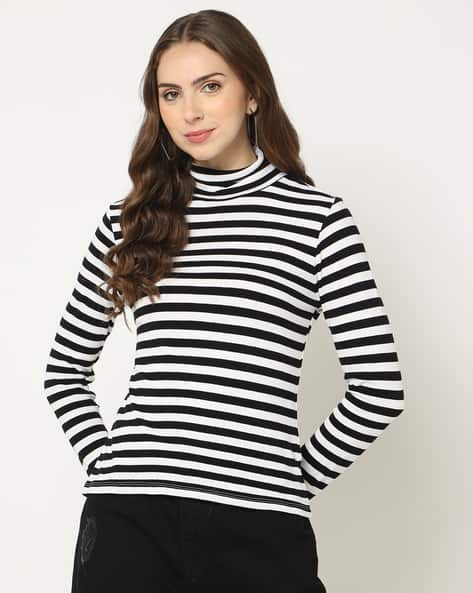 Women Striped Regular Fit Sweatshirt