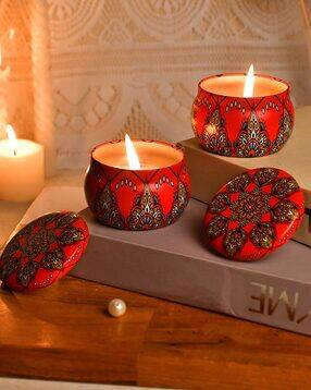 tayhaa Set of 2 Printed Candle Jars with Lid-picture-32