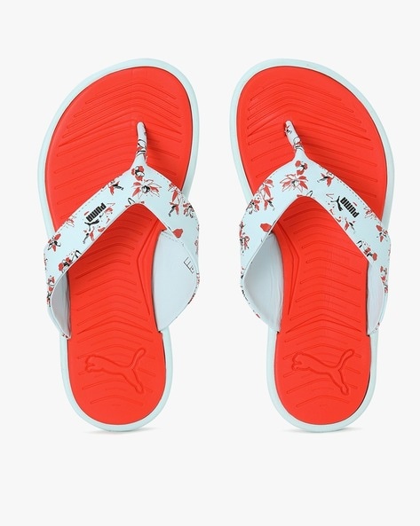 Puma sandals hot sale women orange