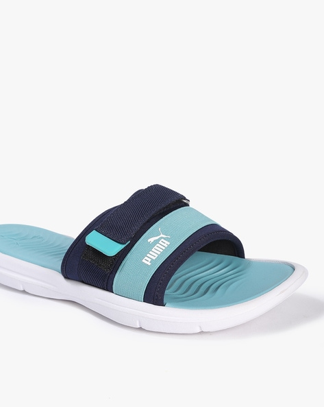 Teal on sale puma slides