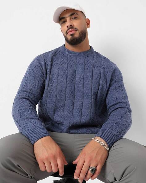 Buy Blue Sweaters Cardigans for Men by Instafab Plus Online