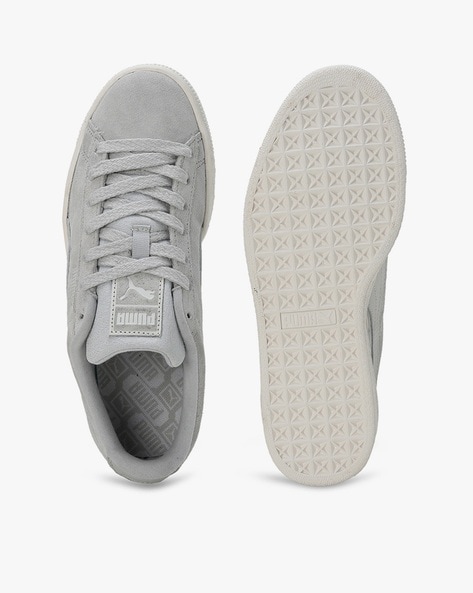 Grey suede store pumas women's