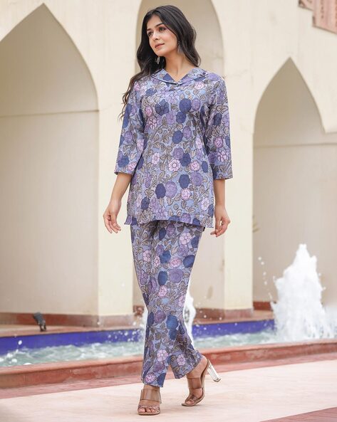 Buy Purple Co-ord Sets for Women by Aany's Culture Online