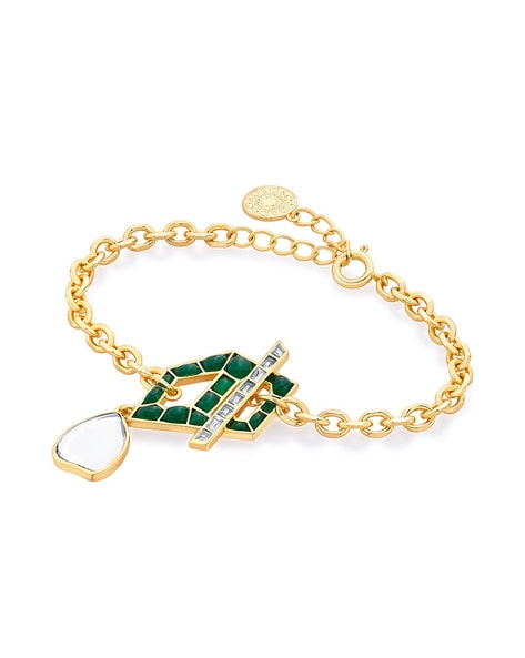 14K Gold Oval Green Emerald Tennis Bracelet | Dallas TX