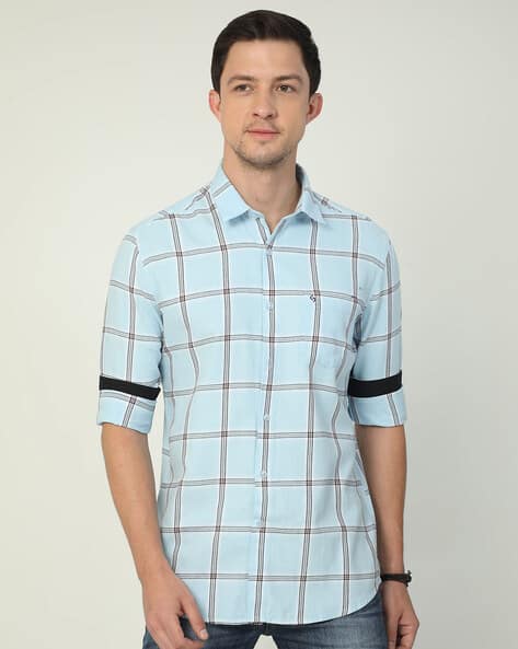 Buy Blue Shirts for Men by CLASSIC POLO Online