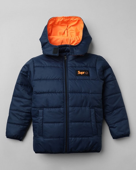 BOY'S ULTRA-LIGHTWEIGHT JACKET - BLUE | Lamborghini Store