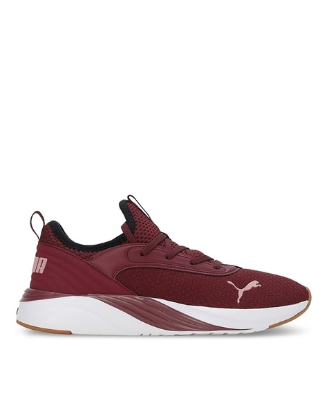 Puma cheap slippers burgundy