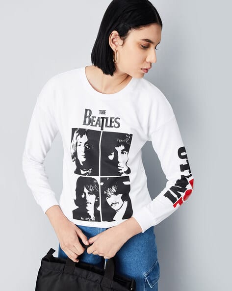 Buy Cream Sweatshirt Hoodies for Women by MAX Online