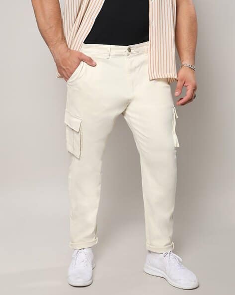 Buy Beige Trousers Pants for Men by Peplos Jeans Online