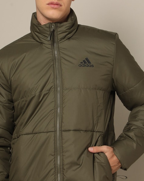 Adidas green puffer jacket online