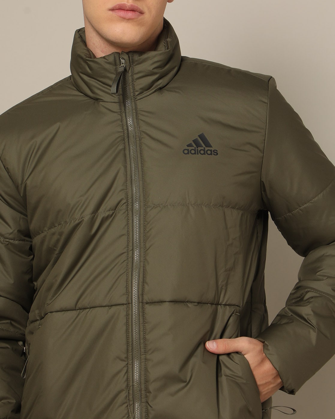 Olive store adidas jacket