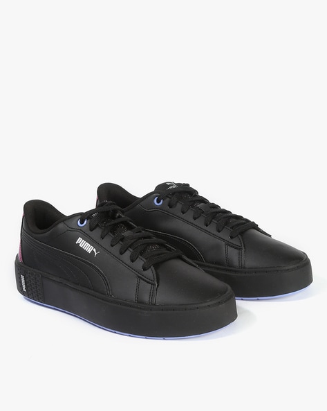 Puma all hotsell black platform sneakers