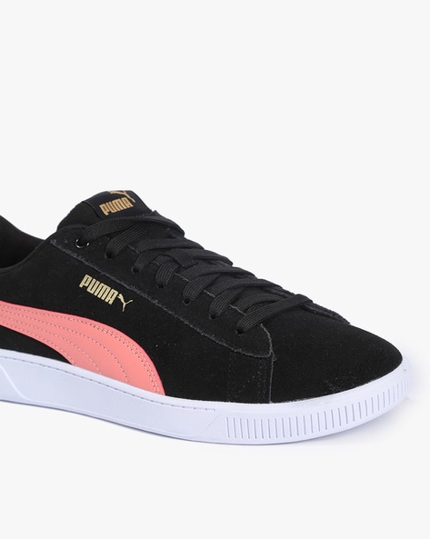 Black & Neon Pink Sneaker