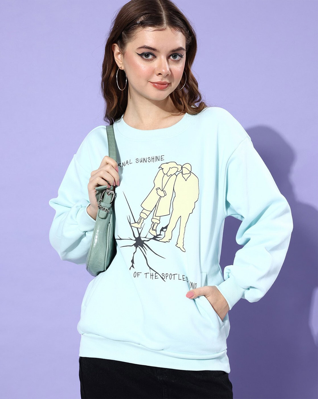 Buy Blue Sweatshirt & Hoodies for Women by DILLINGER Online