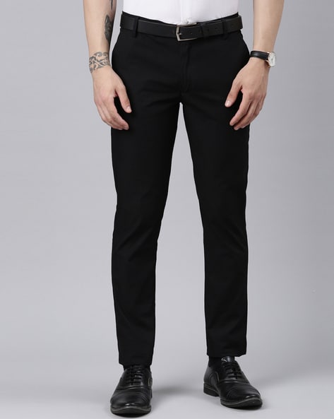 Slim Fit Men Black Trousers Price in India - Buy Slim Fit Men Black  Trousers online at Shopsy.in