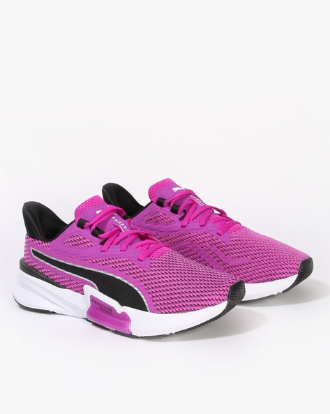 Pink and outlet purple puma shoes