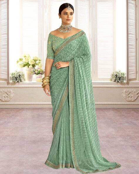 SATRANI Women Bandhani Print Georgette Saree