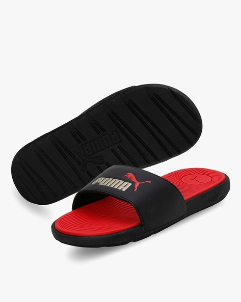 Buy Black Red Flip Flop Slippers for Women by Puma Online