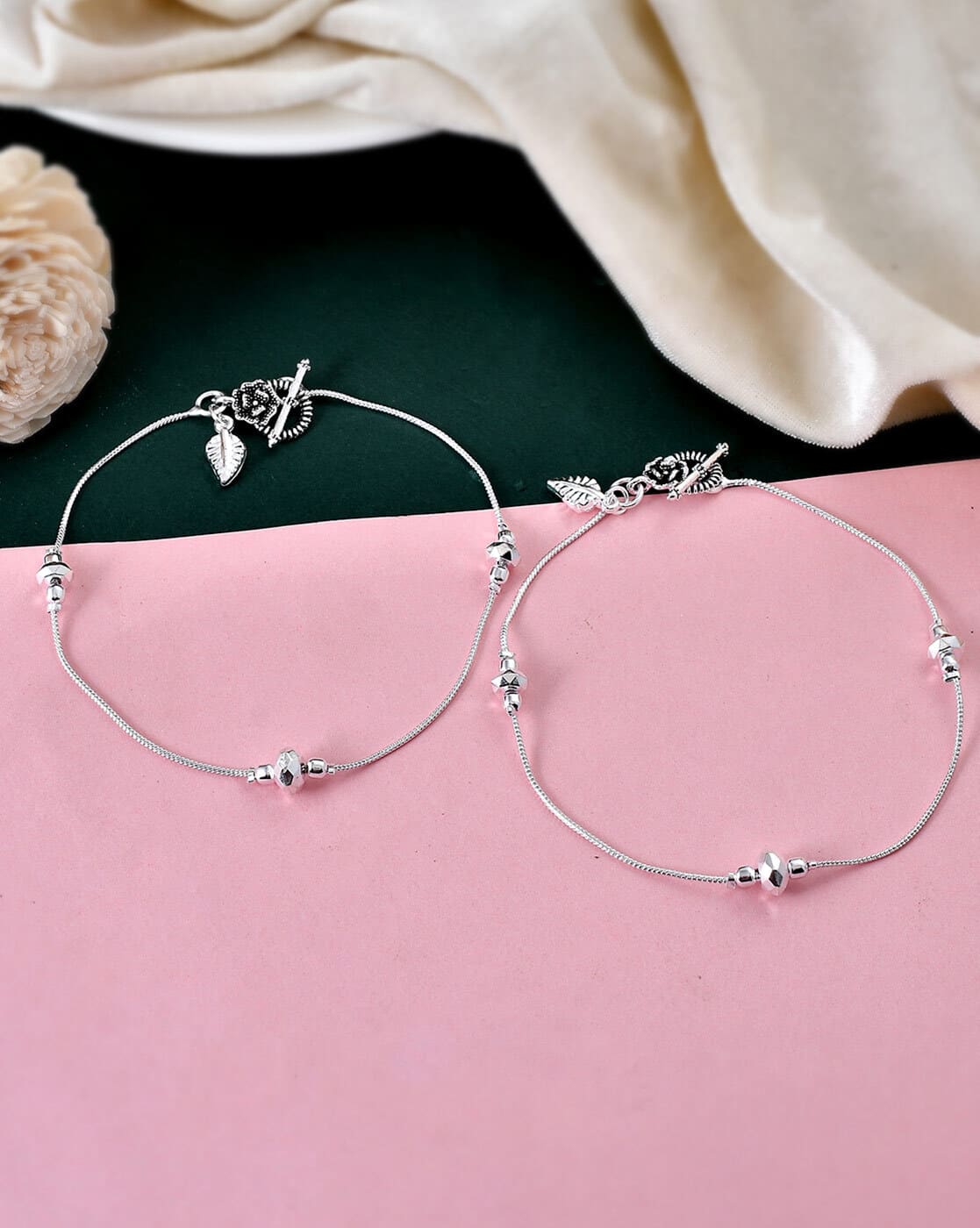 Buy Silver-Toned TraditionalJewellery for Women by Silvermerc