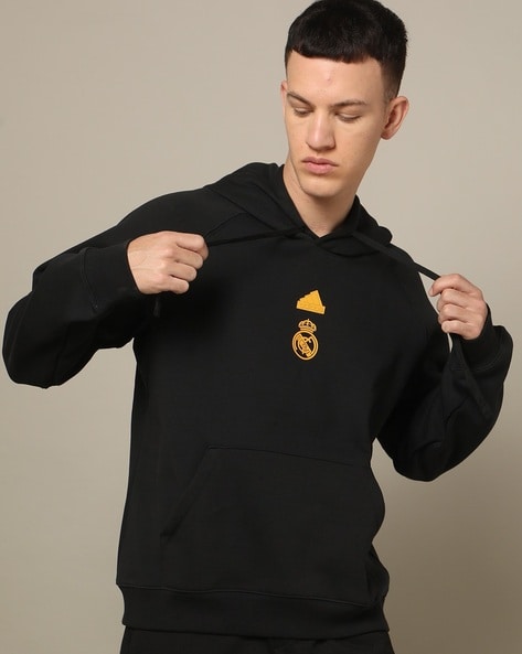 Adidas black logo outlet hoodie