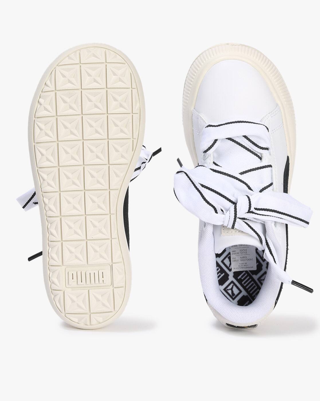Buy Puma Mayu Heart Lace-Up Sneakers Online | Ajio.com