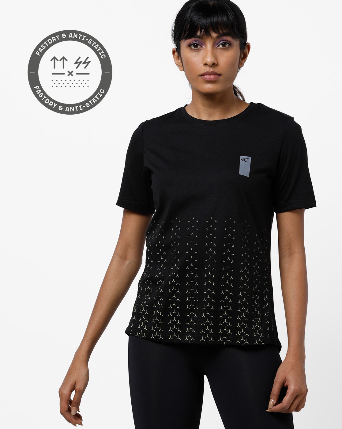 Buy Black Tshirts for Women by PERFORMAX Online