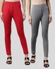 Buy Red & Grey Leggings for Women by MISSIVA Online