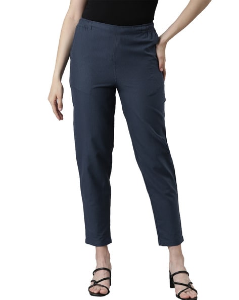 Buy Blue Pants for Women by GO COLORS Online