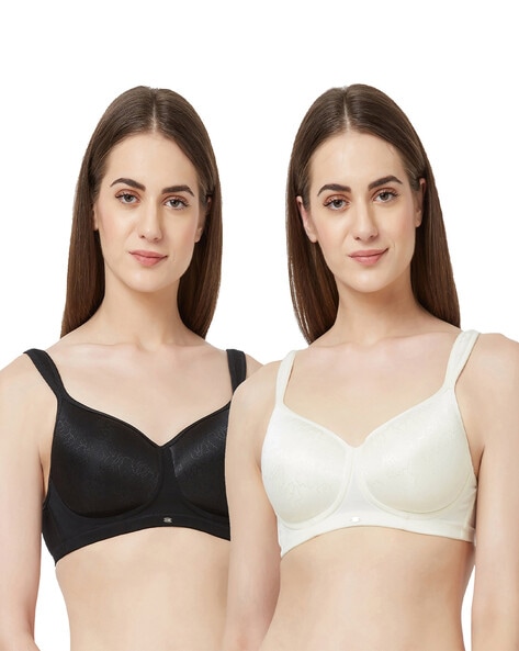 Total-Support Bra with Bow Accent