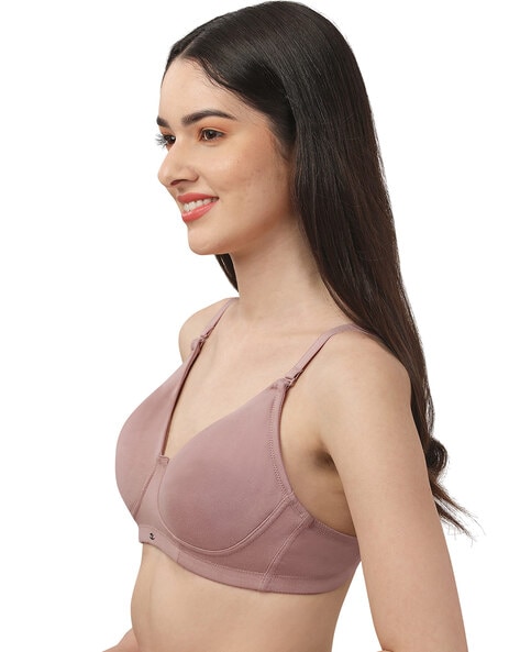 Buy Amante Solid Non Padded Non-Wired Full Coverage Nursing Bra online
