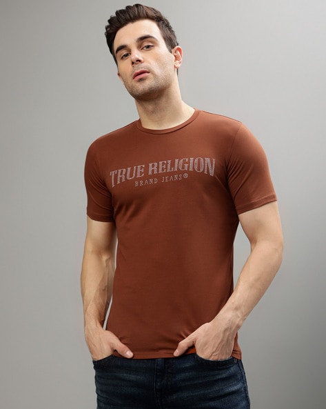 brown true religion shirt