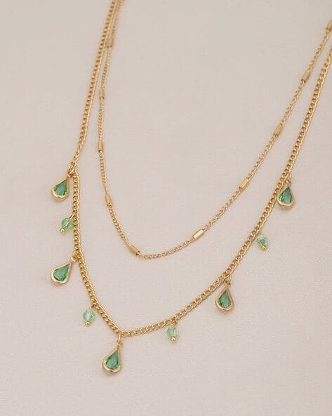 Carlton London Women Gold-Plated Layered Necklace